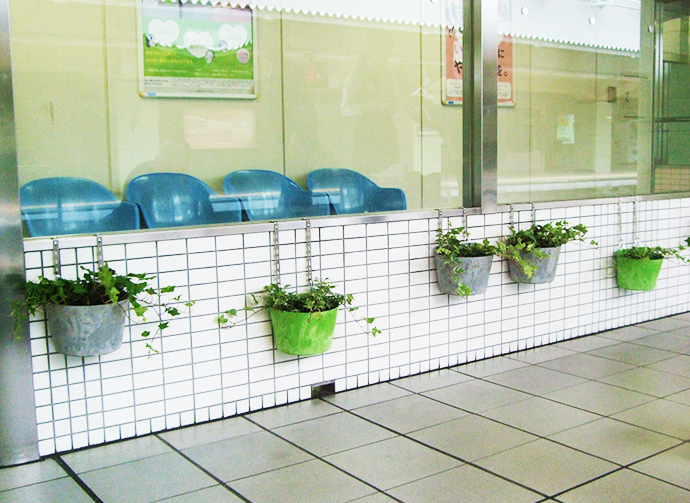 写真, 待合室の緑化